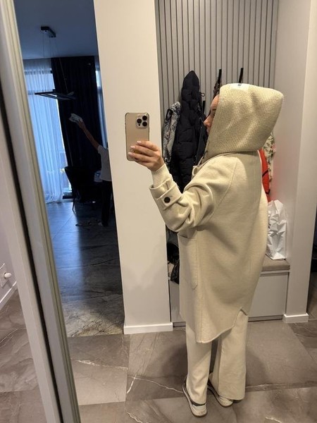 Women Jil Sander Coat Beige Alpaca 36