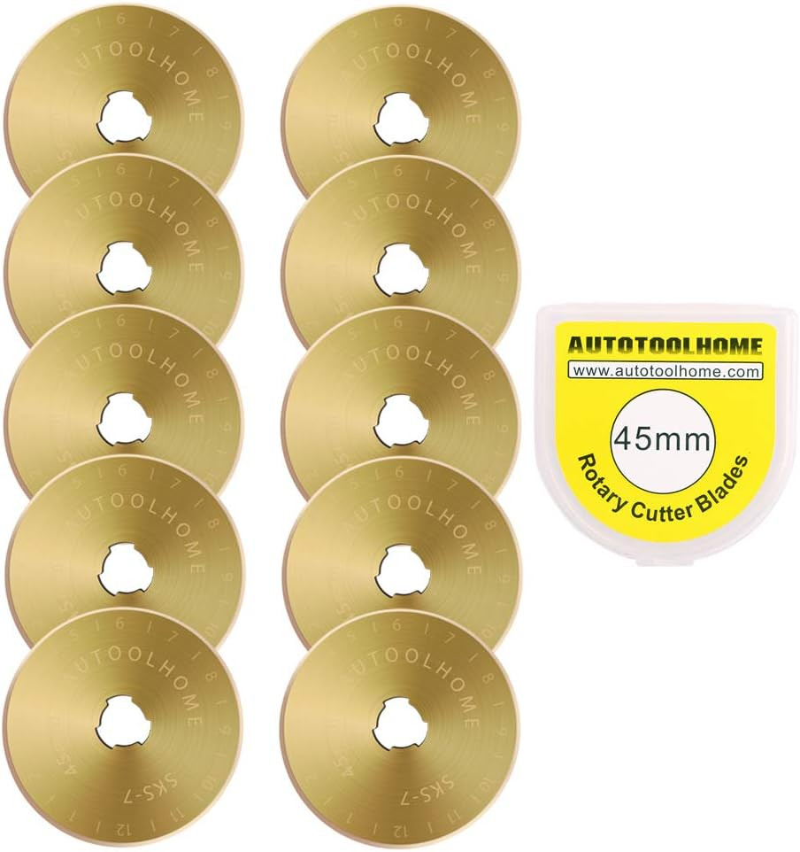 45mm 10 Pack Replacement Blades Quilting Sc