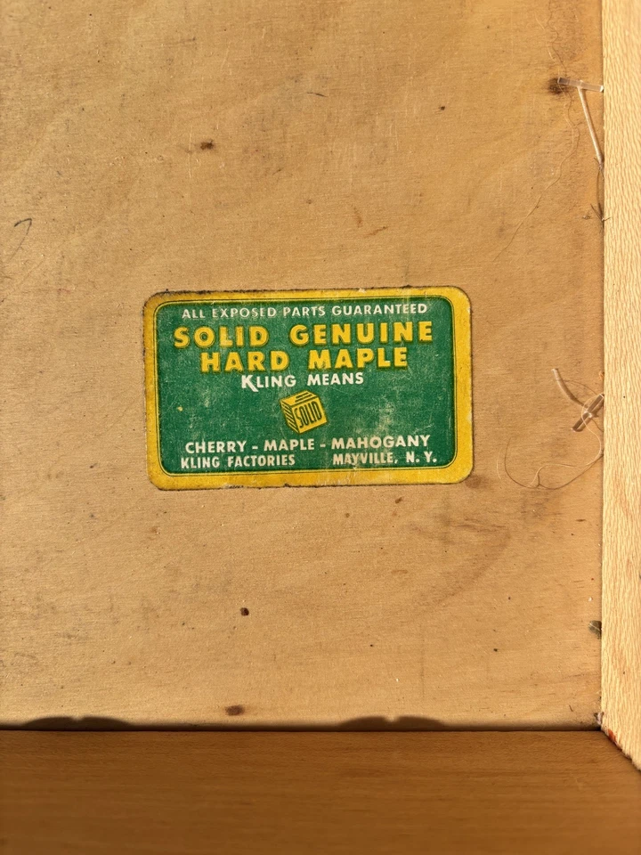 Cómoda Tallboy Chippendale Orchard Orchard vintage de arce macizo 6 cajones Foto 3 de 4