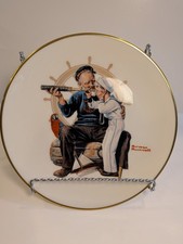 Norman Rockwell 1978 Collectible Plate Ship Ahoy Sailor Danbury Mint Gorham USA