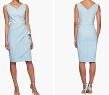 Alex Evenings Side Ruched Cocktail Dress Size: 16