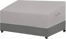 Gray/Dark Gray), Patio Sofa UV Resistant Outdoor Couch Bicolor 3-Seater Ben