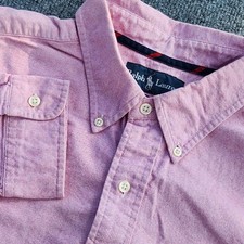 Men's Ralph Lauren Classic Fit long sleeve button down Sun-Washed Red Size XL