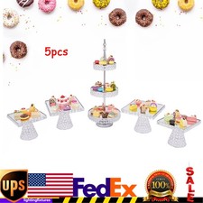 5-Piece Set Dessert Display Rack Cupcake Cake Stand For Party Wedding Decorate