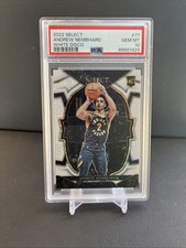 Andrew Nembhard 2022 Select White Disco Rookie /75 PSA 10 Pacers