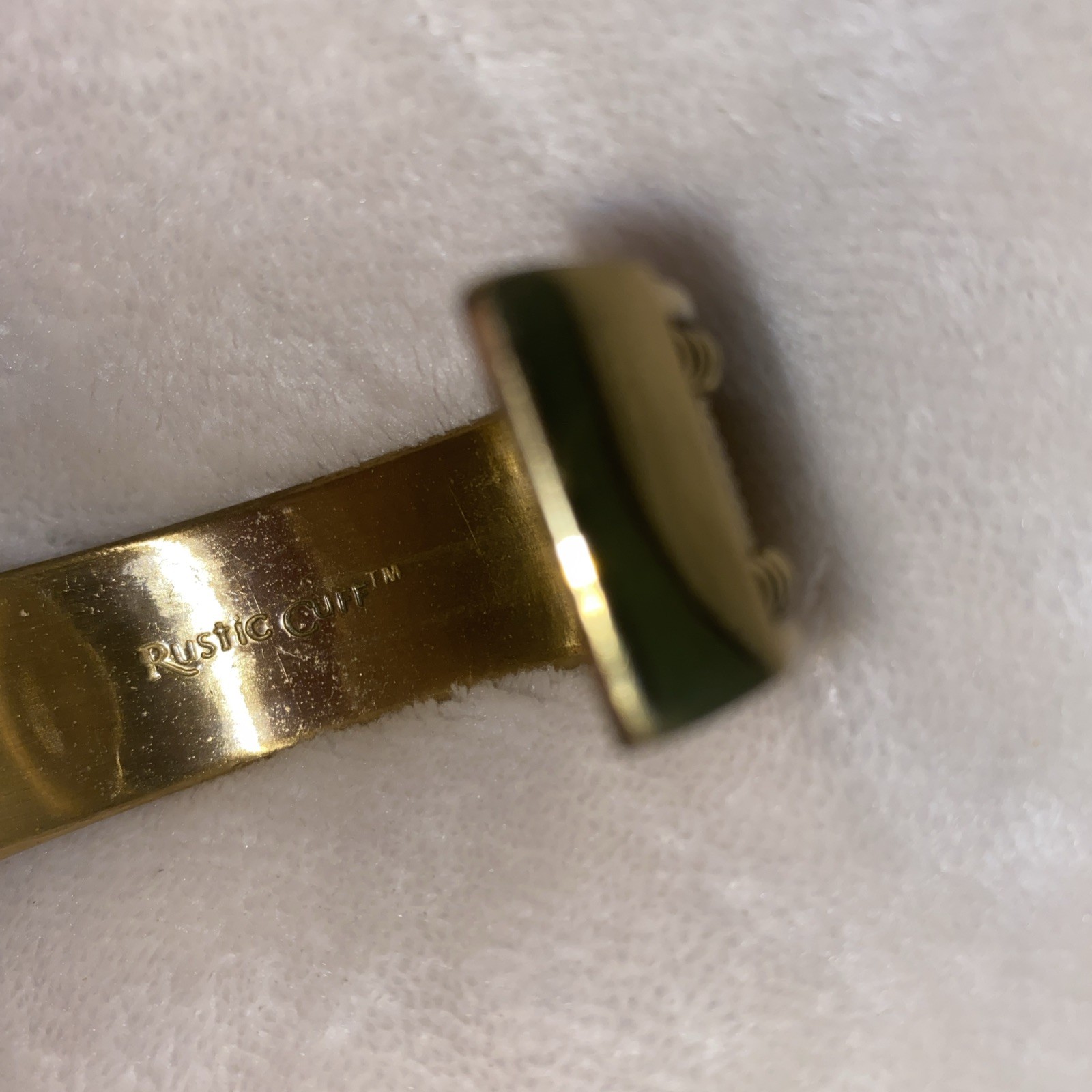 Rustic Cuff Gold Bangle Bracelet, Limited Edition… - image 5