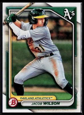 Jacob Wilson - 2024 Bowman Prospects #BP-3 - Oakland Athletics