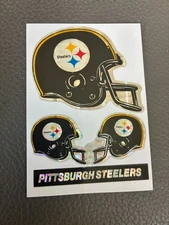1980’s NFL Pittsburgh Steelers Holo Football Helmet Prizm Sticker Card