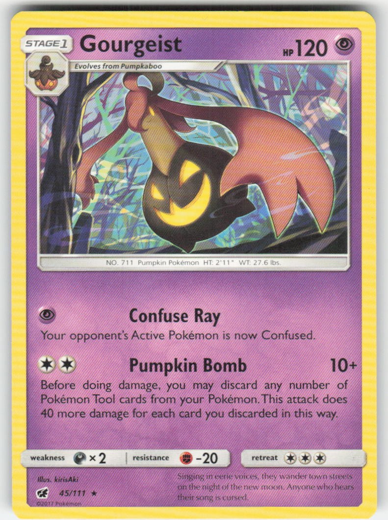 Pokemon TCG SM Crimson Invasion Gourgeist #45/111
