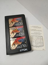  Lot of 3 TDK 8mm High Standard HS120 Camcorder Video Cassette Tapes NEW NOS