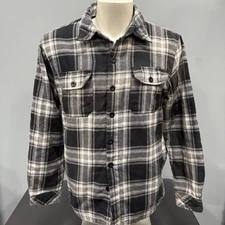 Shaka Wear Streetwear Essentials Heavyweight Plaid Flannel Shirt Jacket