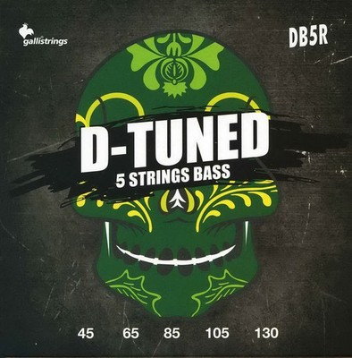 Galli Strings DB5R E-Bass 5 Saiten Strings Set 45er bis 130er Drop D u. C Tuning