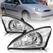 Headlight Assembly For 2000-2004 Ford Focus Halogen Headlamps Leftright 00-04