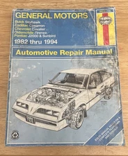 Haynes Repair Manual 38015 GM General Motors Cavalier Sunbird J2000 1982-1994