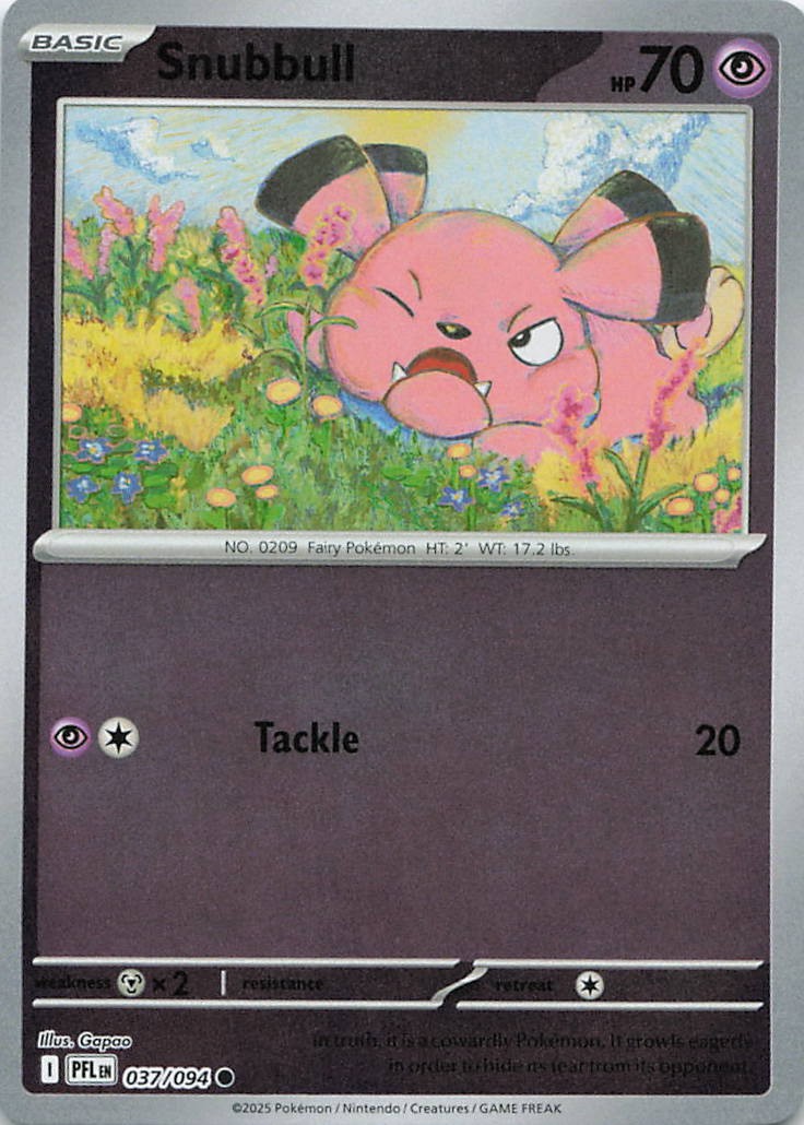 Snubbull Common ME02: Phantasmal Flames 037/094 NM