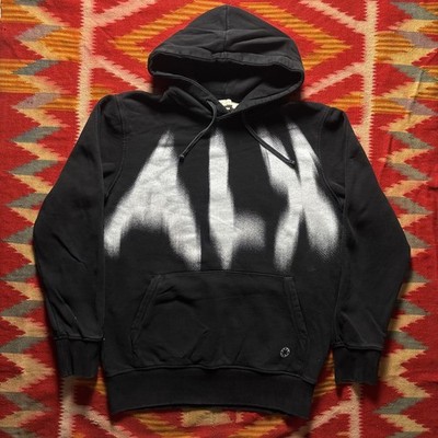 1017 ALYX 9SM Phantom Logo Men's Black Hoodie Size L Graphic Print Made in Italy