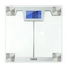 THINNER by CONAIR Digital Glass Weight Scale Silver