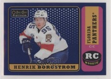 2018 O-Pee-Chee Platinum Retro Blue Rainbow 104/149 Henrik Borgstrom #R-78 hj3