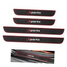 4PCS Car Door Sill Protector,Anti-Scratch Rubber Car Door Width 2.36" Sport