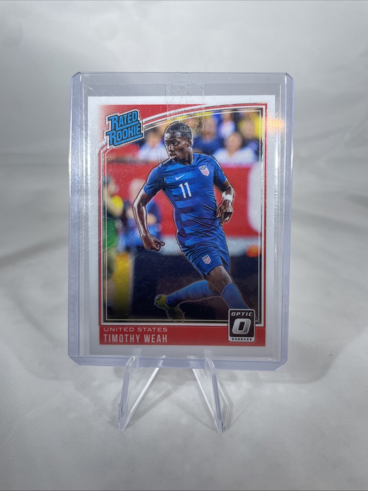 2018-19 Panini Donruss - Rated Rookie Timothy Weah #198 Optic (RC)