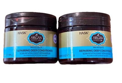 2 HASK ARGAN OIL REPAIRING DEEP CONDITIONER  6 OZ Each 2 Pack