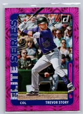 2021 Donruss #ES9 Trevor Story Elite Series Pink Fireworks