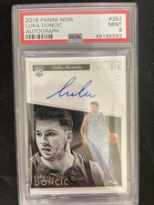 2018-19 Panini Noir - Rookie Autographs Luka Dončić #392 /99 (AU, RC)