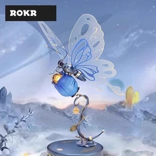 ROKR Butterfly DIY Handmade Mechanical Assembly Christmas Gift Creative Decor 