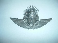 MILITARY INSIGNIA BERET HAT BADGE ARGENTINA AIR FORCE LARGE ABOUT 6 INCHES