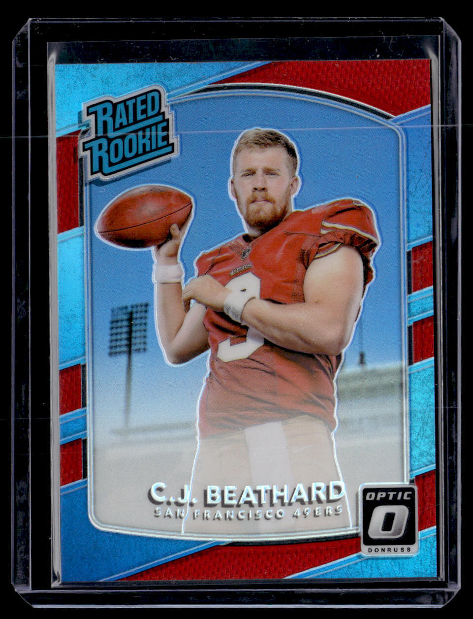 2017 Donruss Optic #170 C.J. Beathard Red #/99