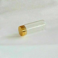 2Pcs 37x90mm Tiny Small Empty Clear 65ml Bottles Glass Vials With Screw Cap Hot