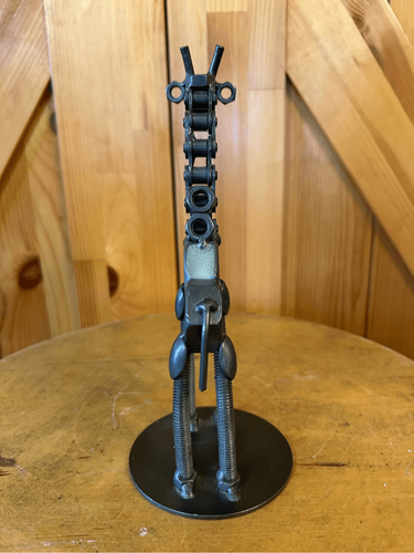 Metall Giraffe Dekor Eisen Schweißen Kunst Skulptur Schreibtisch (8008) - Bild 4 von 6