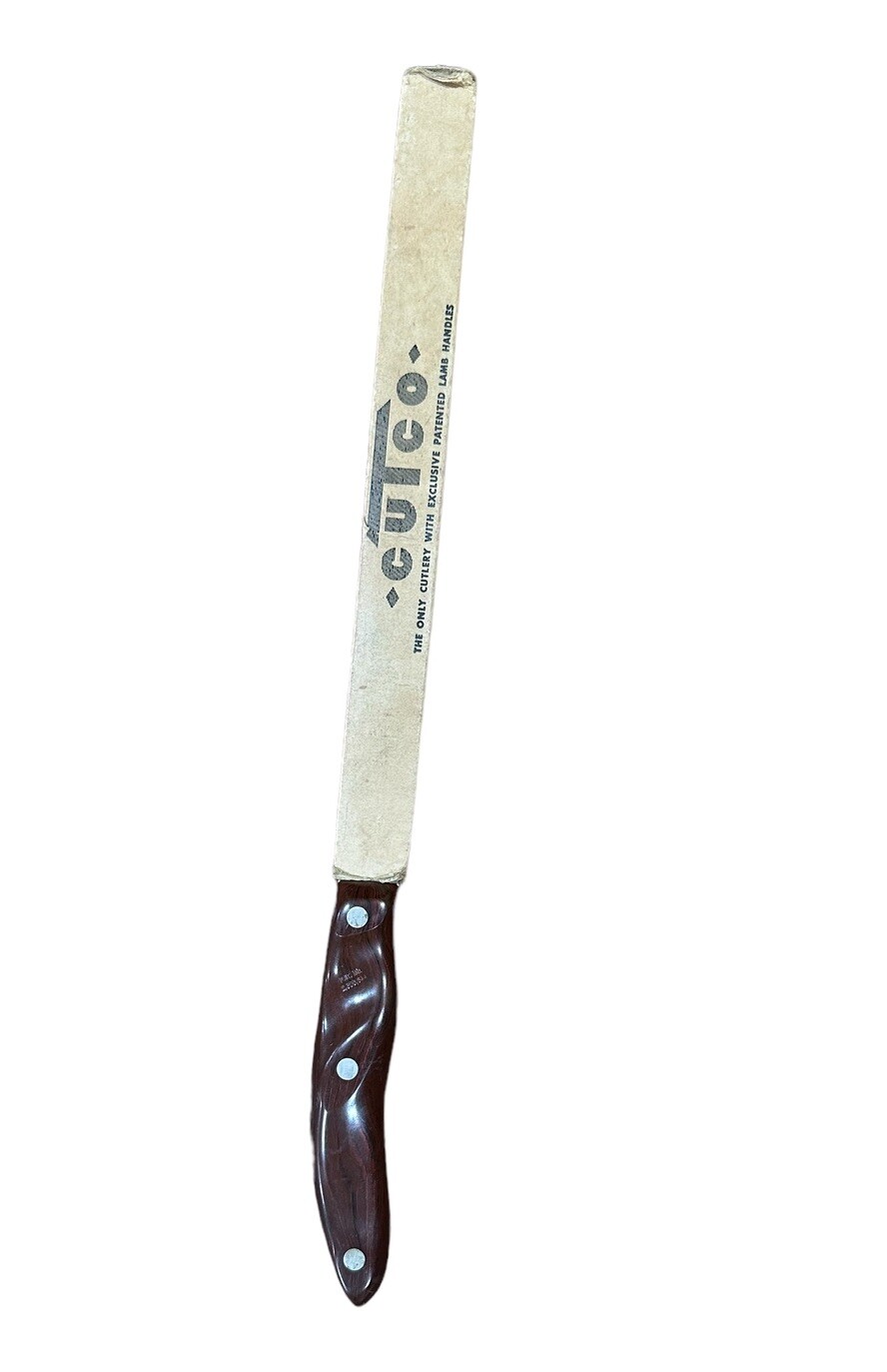 Cutco Bread Knife 24 Made In USA Dark Brown Handle eBay