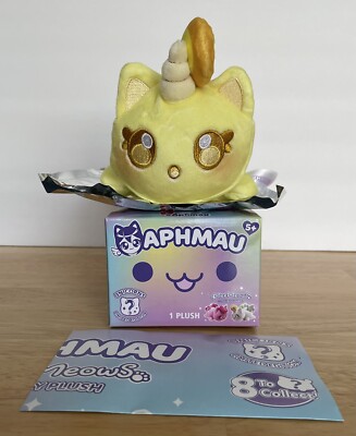 Aphmau MeeMeows - Yellow Unicorn Cat -Limited Edition- Mystery Plush - Open Box