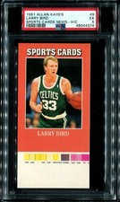 PSA 5 EX 1991 ALLAN KAYE'S LARRY BIRD PROTOTYPE #9 CELTICS SPORTS CARD NEWS B211