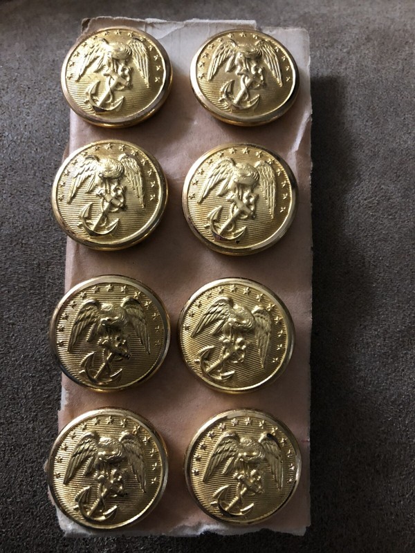 USMC Marine Corps Jacket Lot Of 8 Buttons