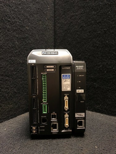 KEYENCE LJ-V7001P LASER PROFILER CONTROLLER & CB-EP100 ETHERNET/IP UNIT - Picture 2 of 6