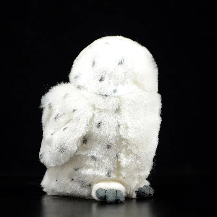 9.8 Inch Simulation Small Snowy Owl Doll Cute White Owl Doll Plush Toy Gift - Image 4 of 4