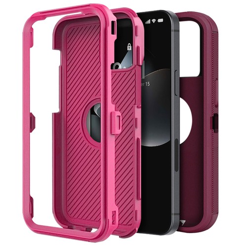 For iPhone 15 Pro Max 14 13 12 11 XR 7 8 16 SE Case Heavy Duty Shockproof Cover - Picture 65 of 87