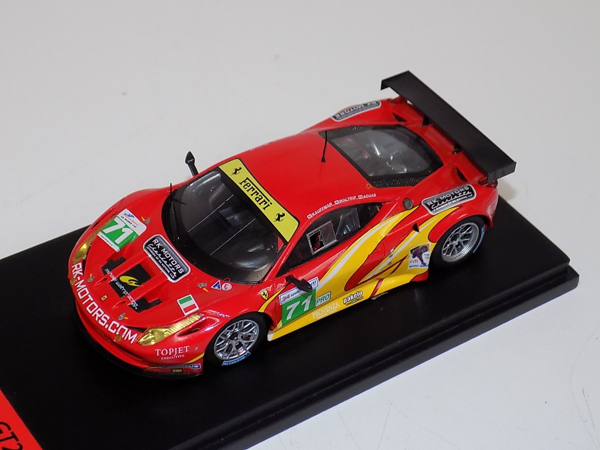 1/43 TSM Fujimi Ferrari F458 Italia GT2 Le Mans 2011 AF Corse #71