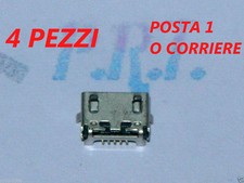 CONNETTORE RICARICA ( 4 pezzi ) MICRO USB PER LENOVO  A3000  A3000-H A7600-H