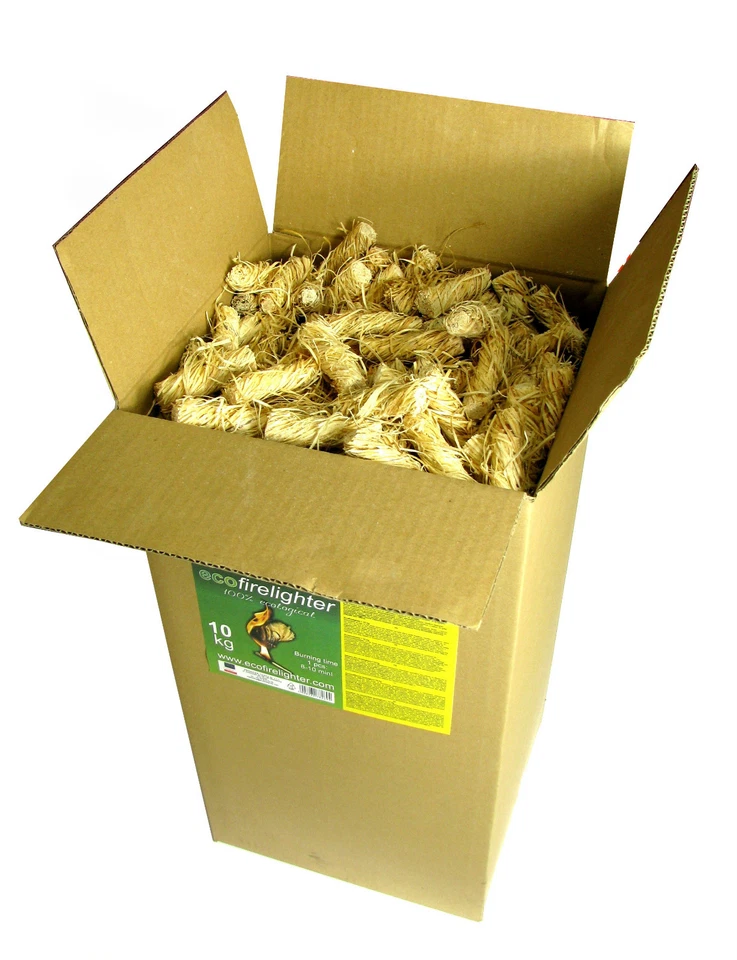 Accendifuoco ecologico 10kg barbecue e camino NUOVO kindling per forno per pizza