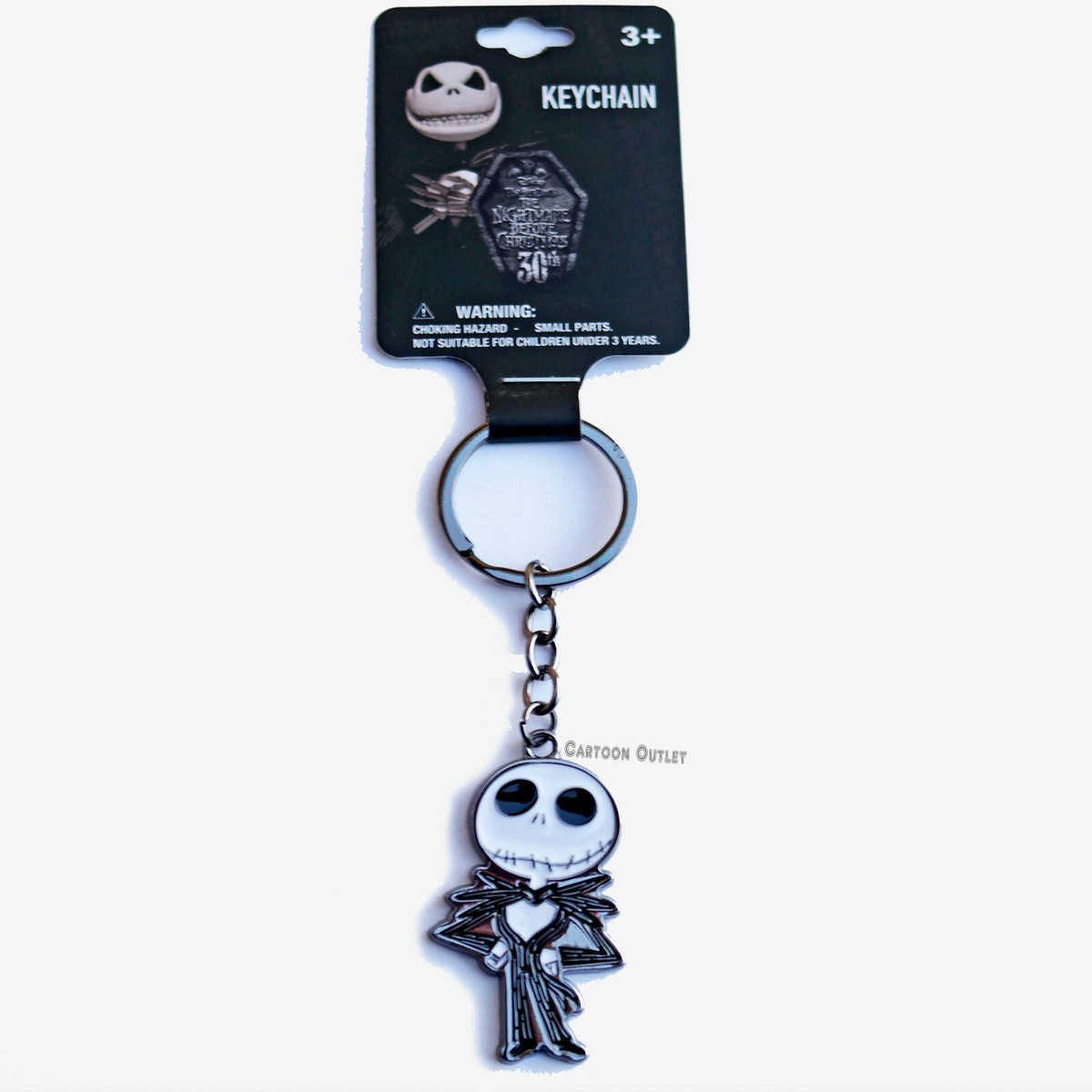 Disney Jack Skellington Metal Keychain Nightmare Before Christmas