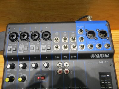 Yamaha MG10XUF 10-Channel Analog Mixer Used with Adapter F/S | eBay