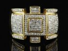 Pinky Ring 14K Yellow Gold Plated Over 3Ct Lab Created Diamond Men's Royal Style