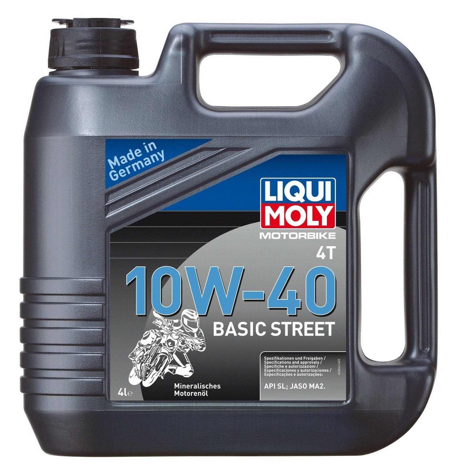 LIQUI MOLY MOTORBIKE 4T 10W-40 BASIC STREET 4 LITRI - OLIO MOTO