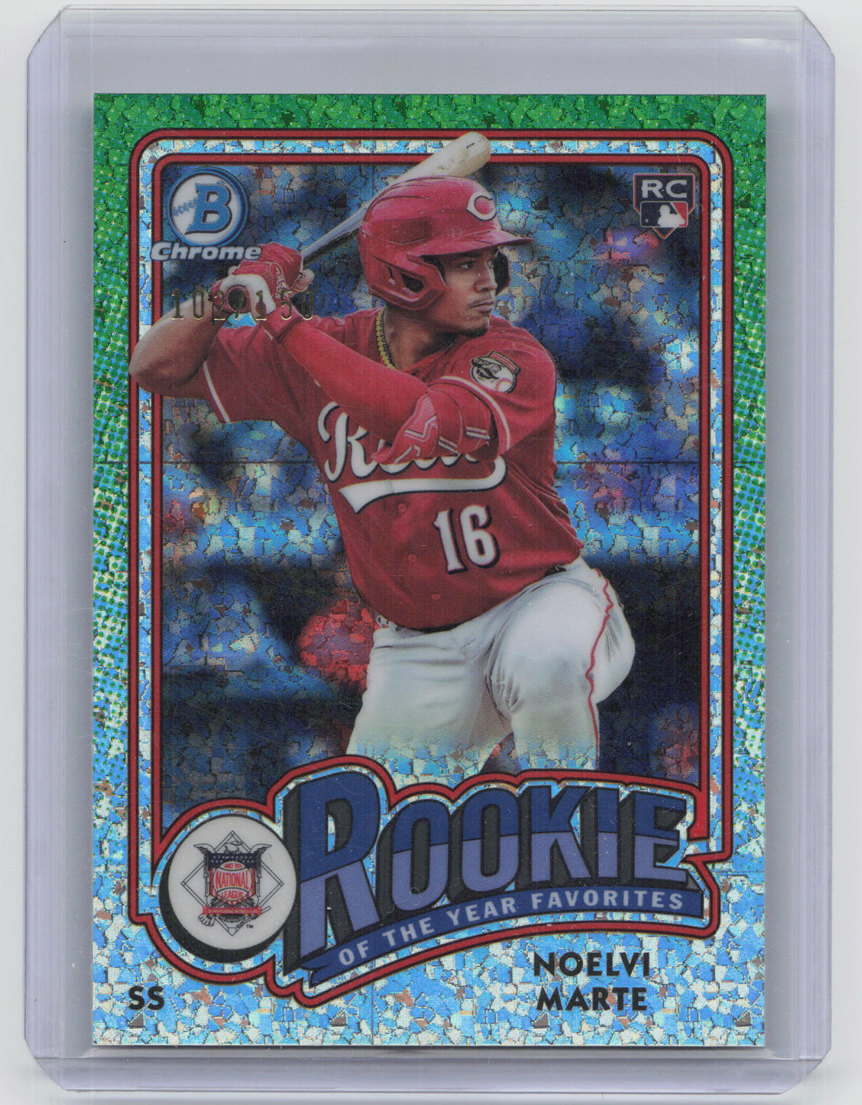 2024 Bowman #ROY-4 Noelvi Marte ROY Favorites Mini Diamond #/150