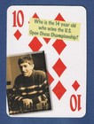 BOBBY FISCHER 2017 Flickback 1957 Trivia Challenge Playing Card #10 Of Diamonds!