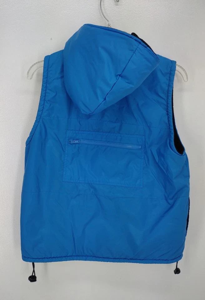 Chaleco con Capucha Marsh Landing Para Mujer S Forrado Bolsillos con Cremallera Azul Foto 3 de 4