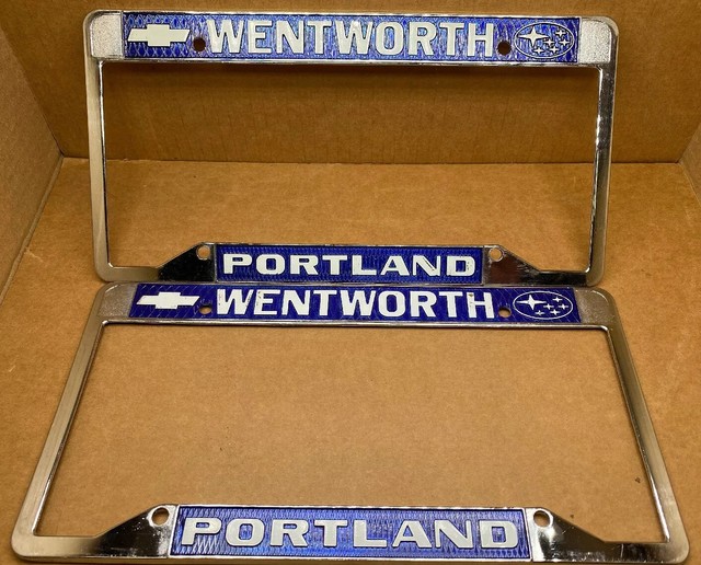 RARE WENTWORTH CHEVROLET (PORTLAND OR.) CAR DEALERLICENSE PLATE FRAME